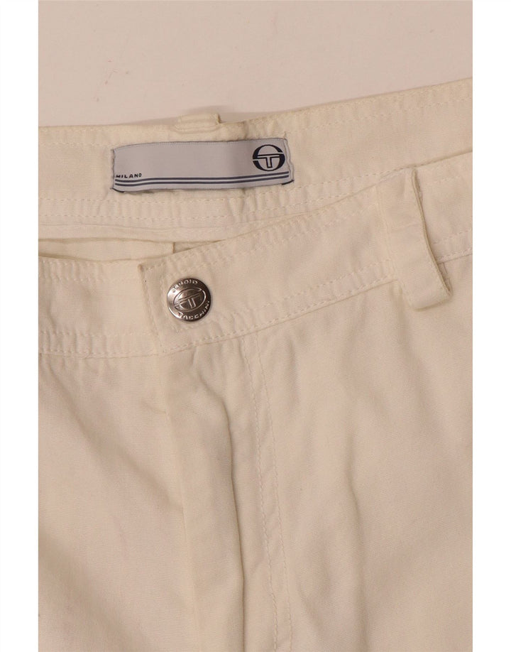 Shorts cargo masculino Sergio Tacchini W32 médio branco