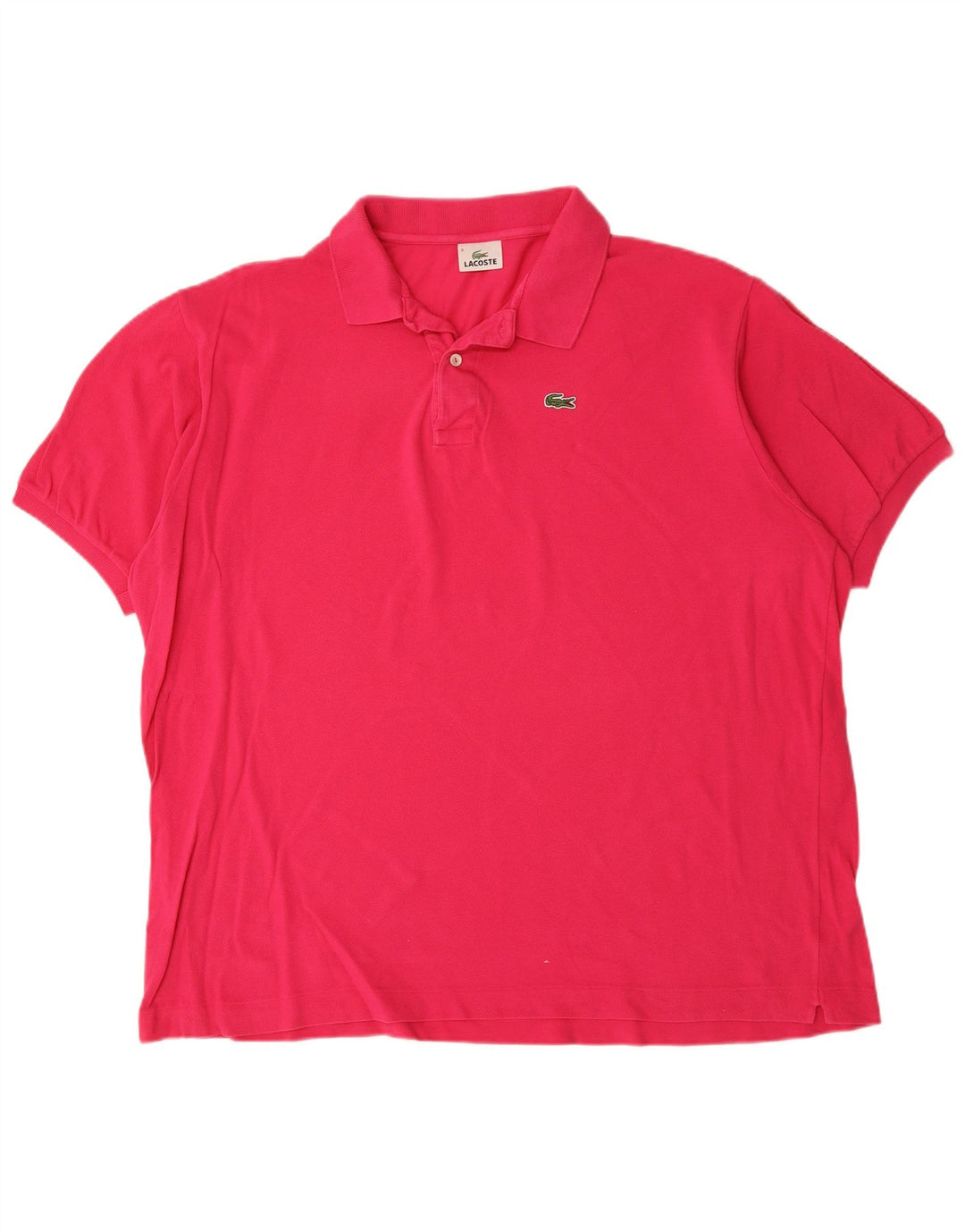 Camisa polo masculina LACOSTE tamanho 9 5XL algodão rosa