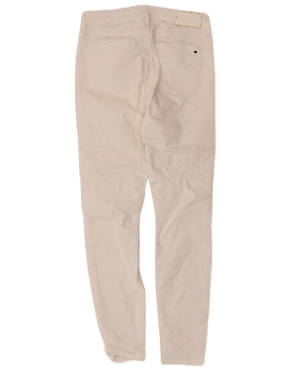 Jeans skinny feminino Tommy Hilfiger W30 L28 algodão branco