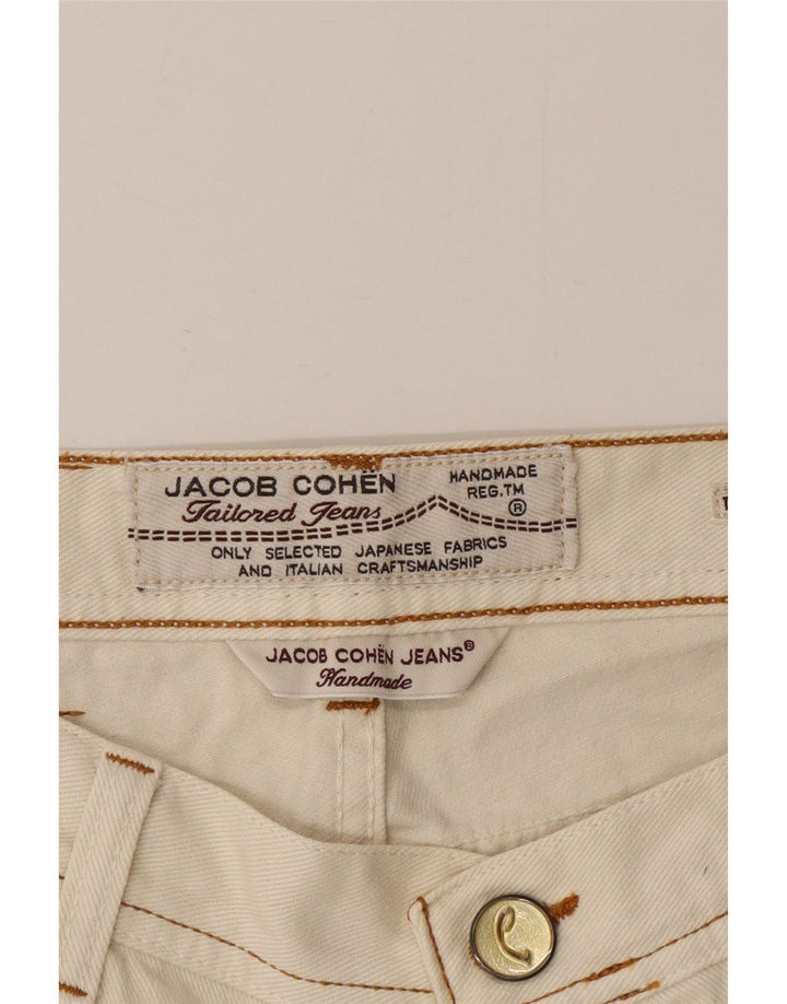 Jacob Cohen Jeans retos masculinos W35 L34 algodão bege