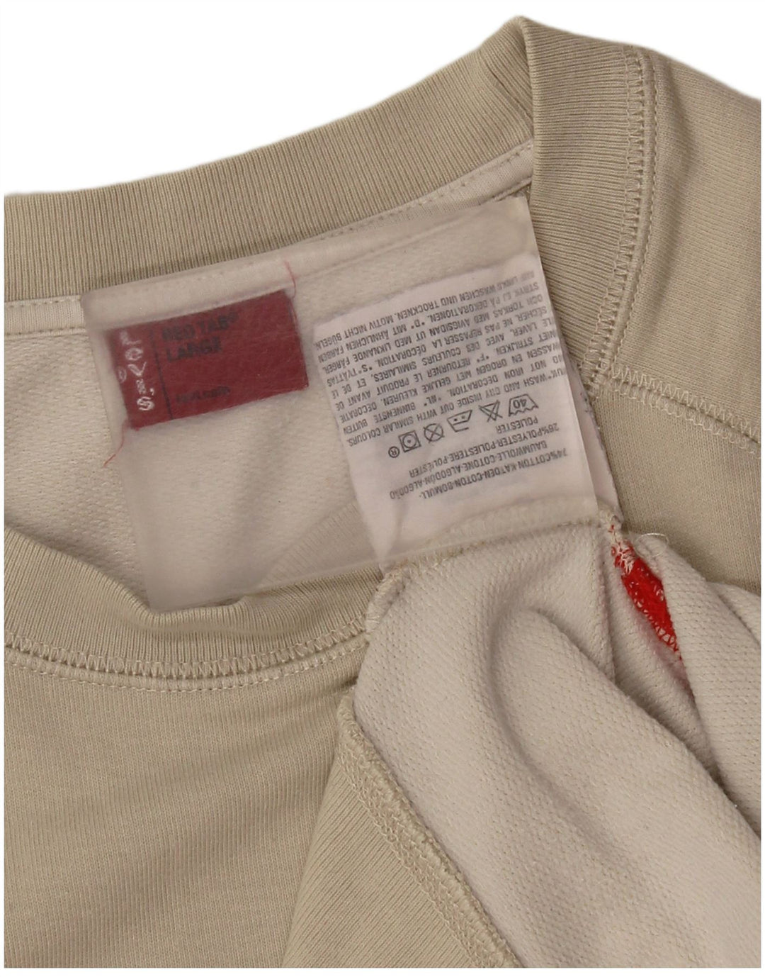 Suéter gráfico feminino Levi's UK 16 grande algodão cinza