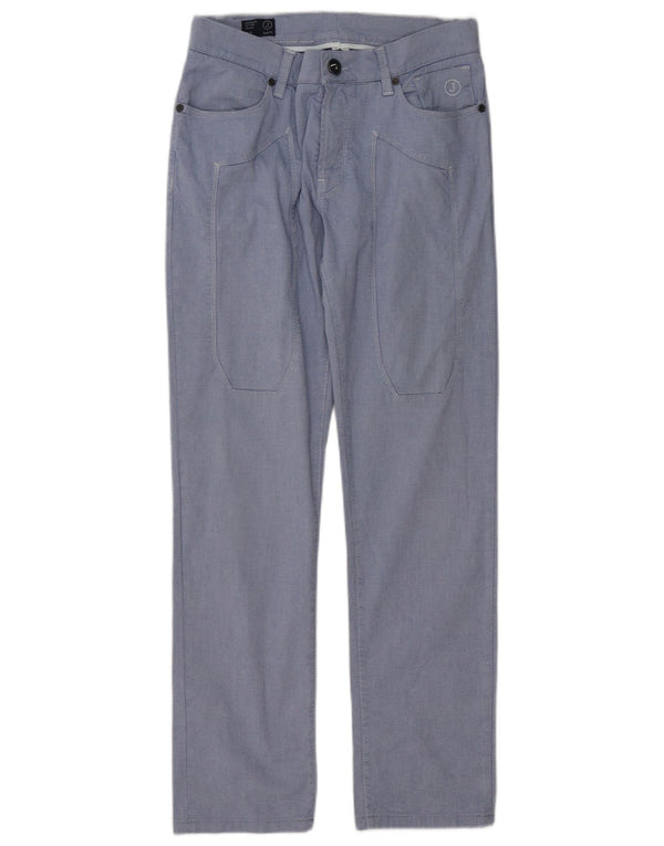 Calça casual masculina Jeckerson Slim Fit W32 L30 algodão azul