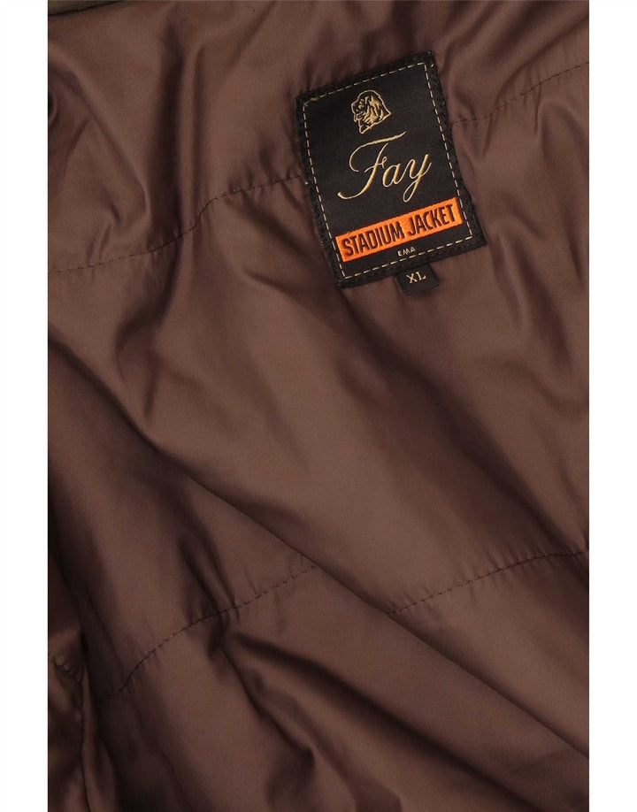 Jaqueta utilitária masculina Fay UK 42 XL cáqui