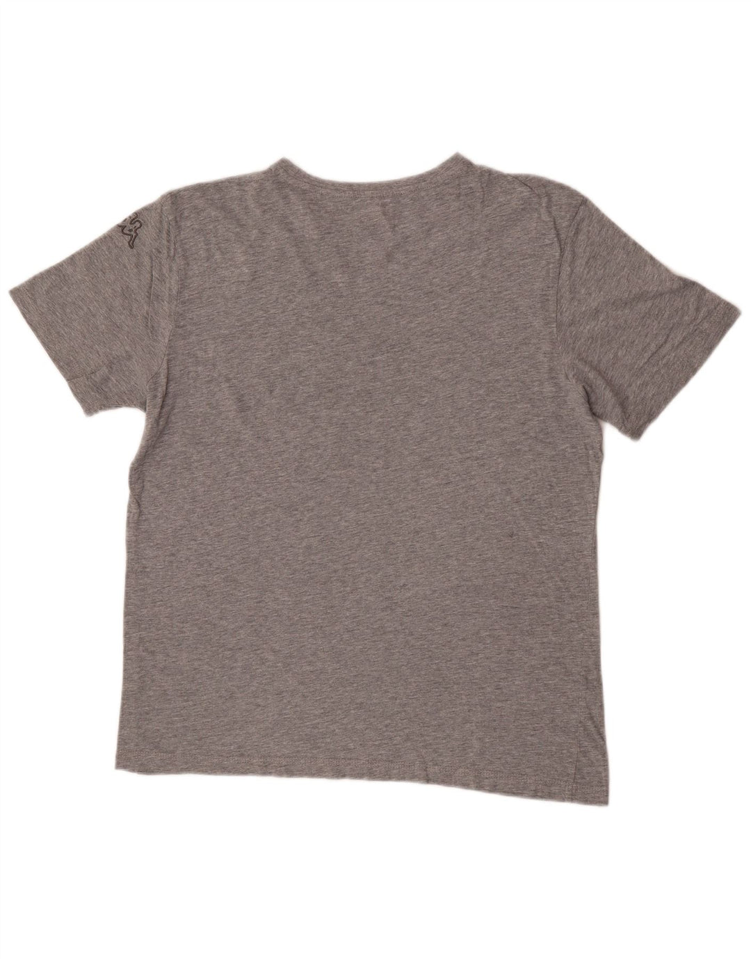 Camiseta Kappa masculina gráfica grande cinza