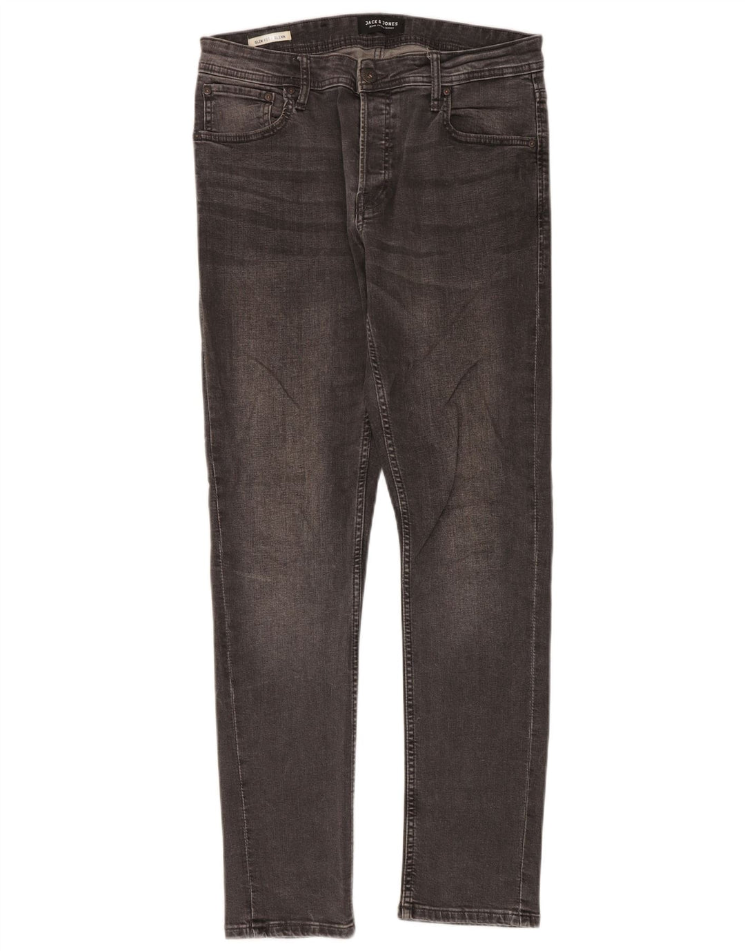 Jack & Jones Masculino GLENN Slim Jeans W32 L32 Cinza Algodão