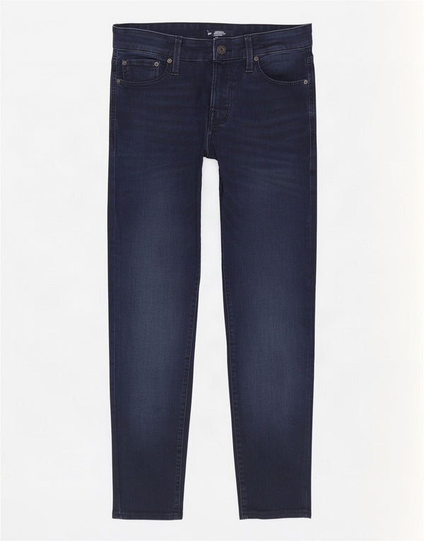 Jack & Jones Masculino Cropped Slim Jeans W29 L26 Azul Marinho Algodão