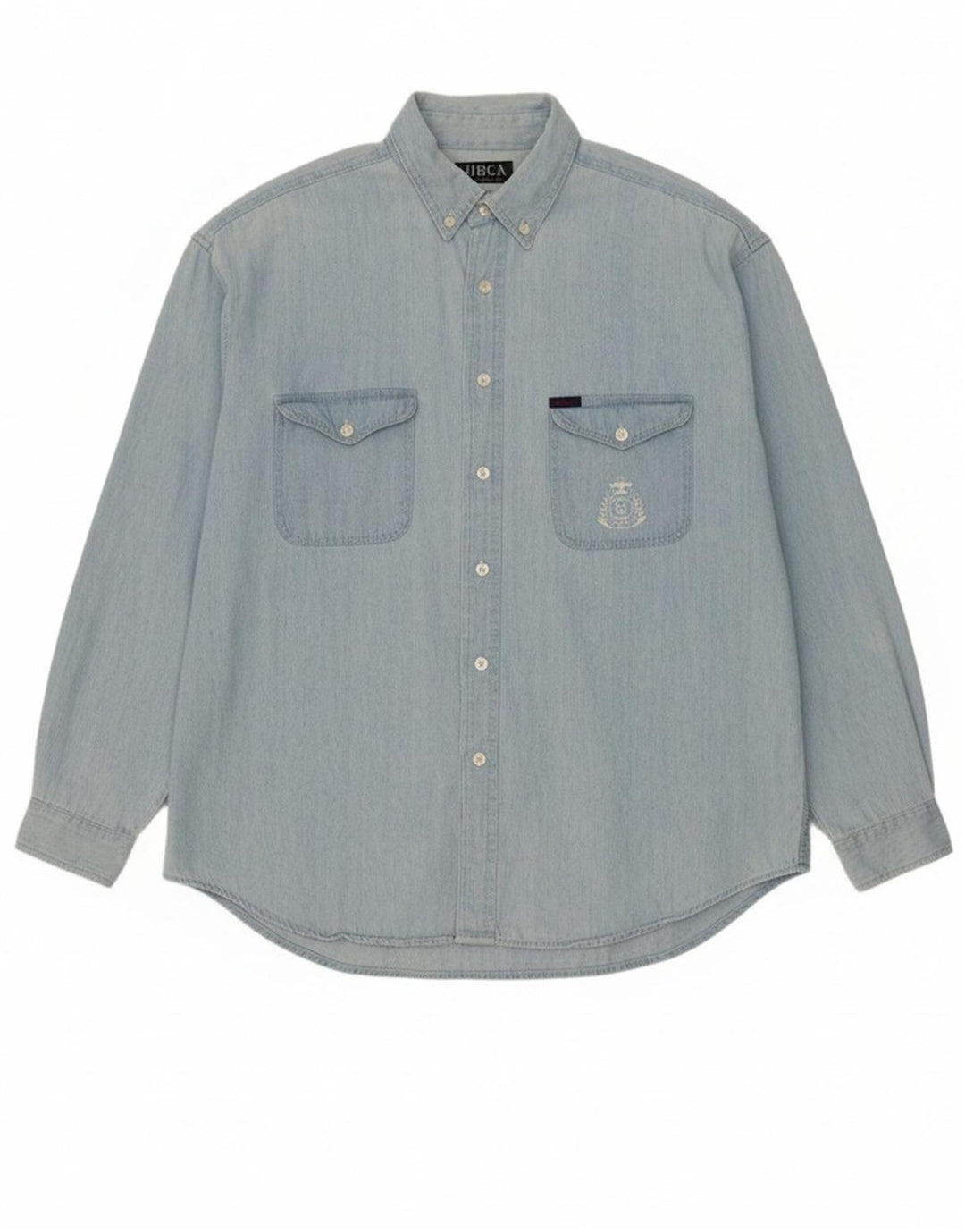 Camisa jeans masculina VINTAGE XL azul