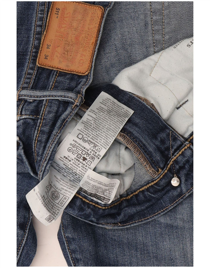 Calça Jeans Levis 511 Slim Masculina W34 L28 Azul Algodão