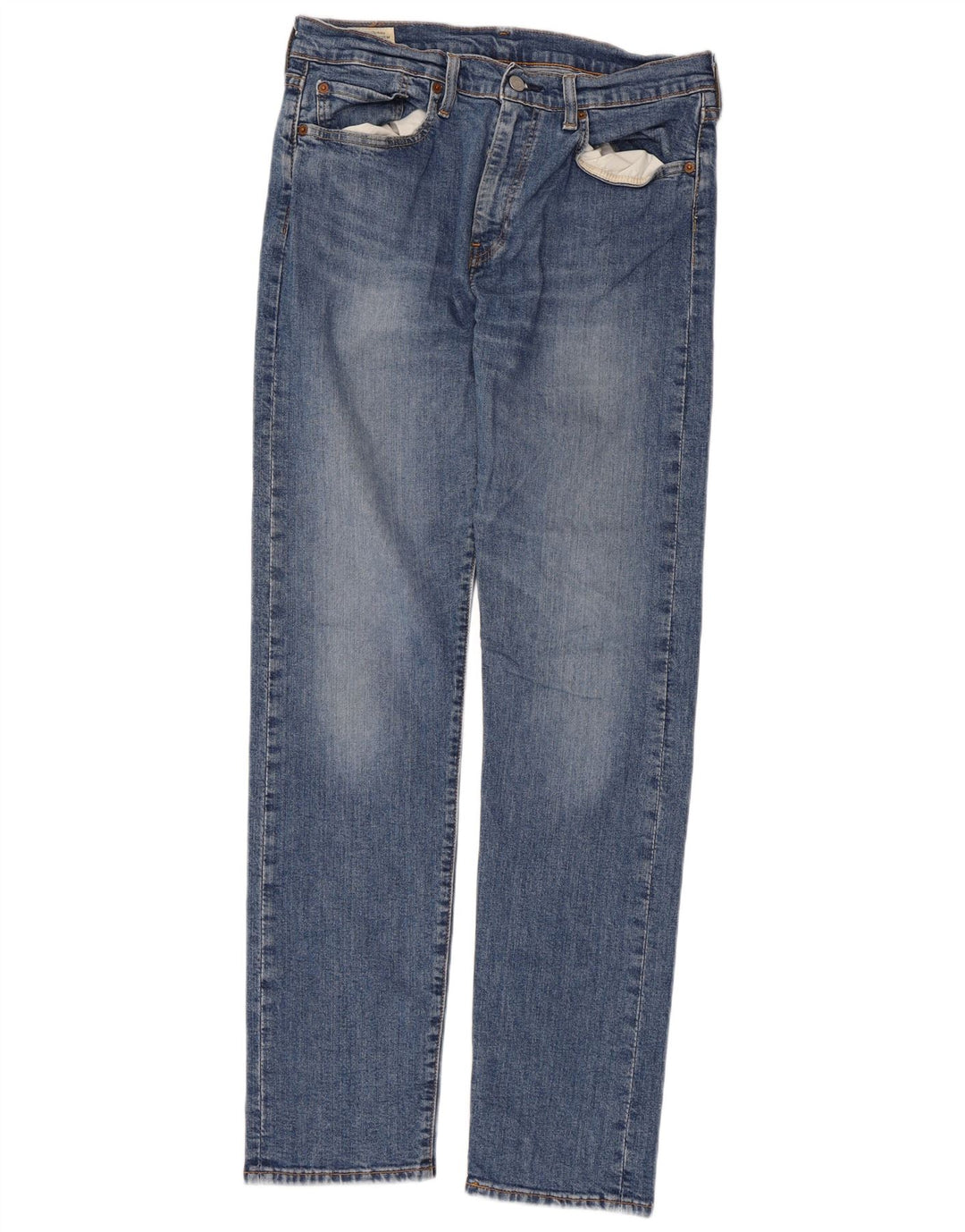 Levi's Masculino 502 Tapered Jeans W32 L34 Azul Algodão