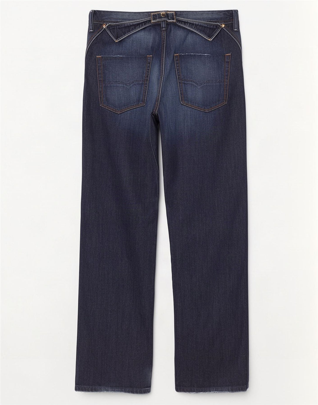 Diesel masculino Pheyo jeans retos desgastados W33 L34 algodão azul marinho