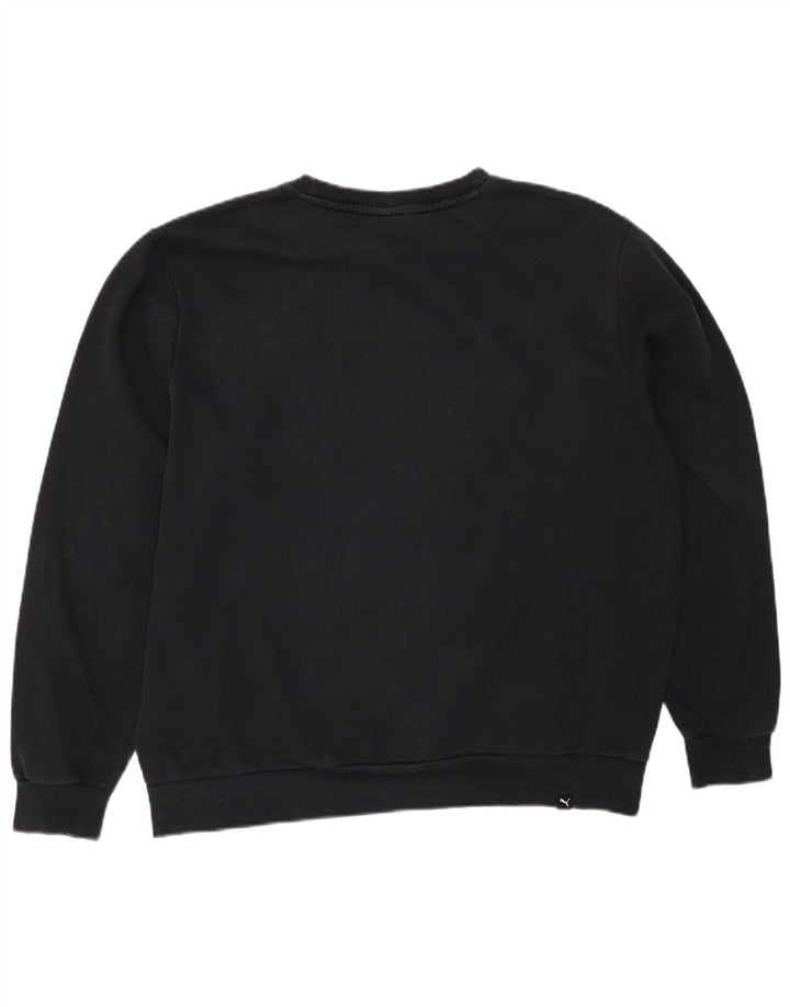 PUMA Mens Graphic Moletom Jumper XL Algodão Preto