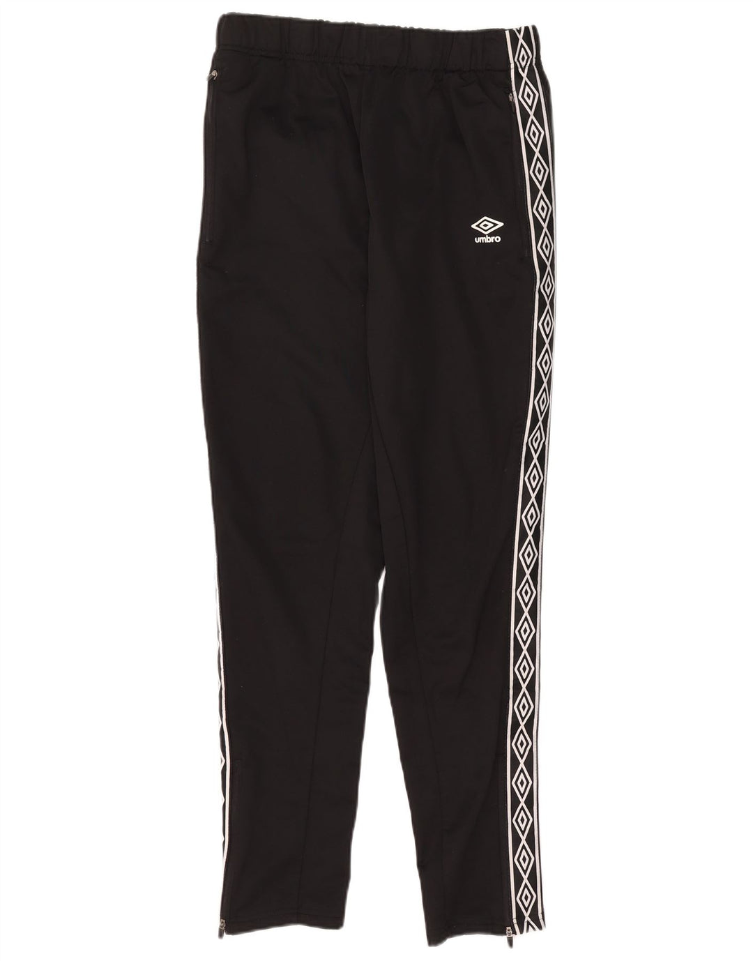 Umbro Mens Graphic Tracksuit Calças Grande Poliéster Preto