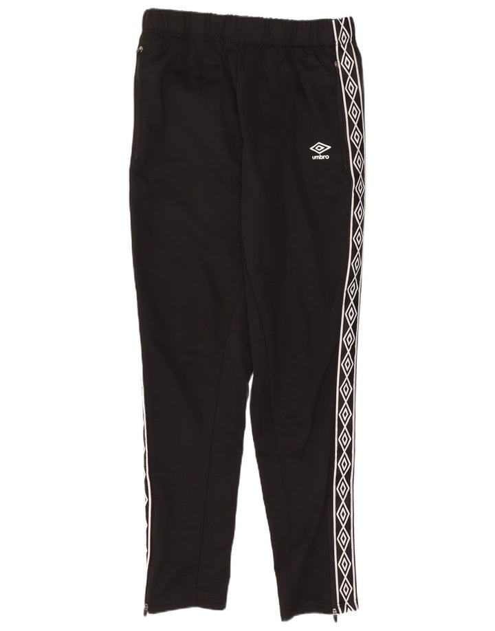 Umbro Mens Graphic Tracksuit Calças Grande Poliéster Preto