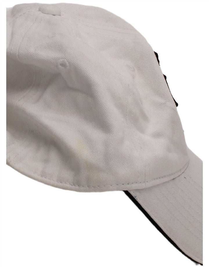 Boné de beisebol gráfico masculino Kappa tamanho único algodão branco