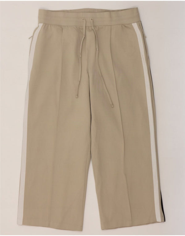 Calça de treino curta feminina Marks & Spencer Reino Unido 18 XL bege colorblock