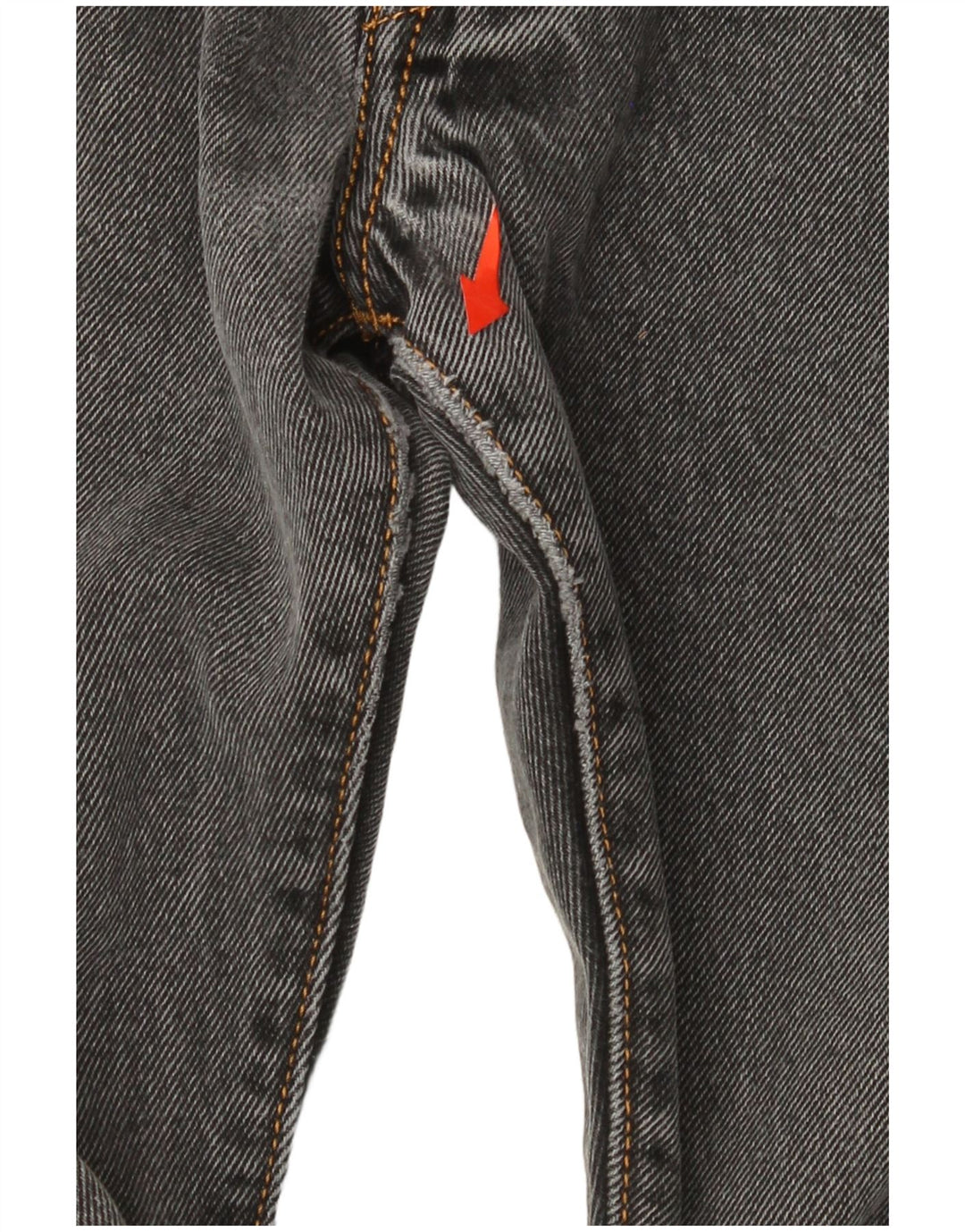 Calça jeans masculina Levi's 501 Straight W32 L32 cinza algodão