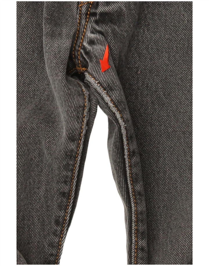 Calça jeans masculina Levi's 501 Straight W32 L32 cinza algodão