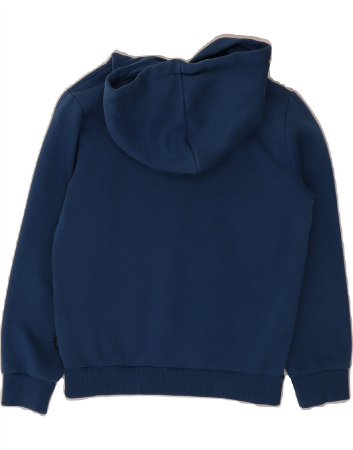 PUMA Boys Graphic Hoodie Jumper 9-10 Years Blue Cotton Vintage Puma and Second-Hand Puma from Messina Hembry 