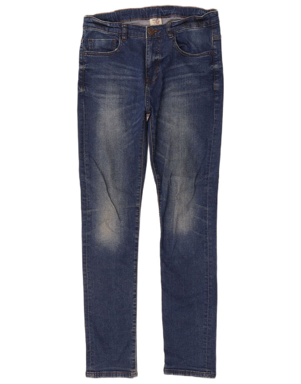 Zara Boys Jeans Slim 13-14 Anos W28 L30 Azul Algodão