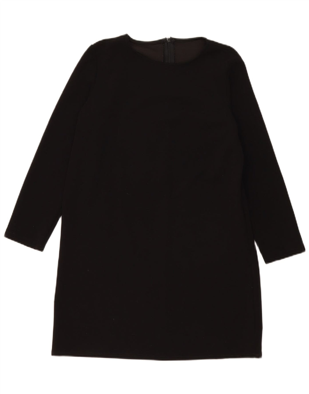 Vestido feminino vintage de manga comprida UK 14 médio preto