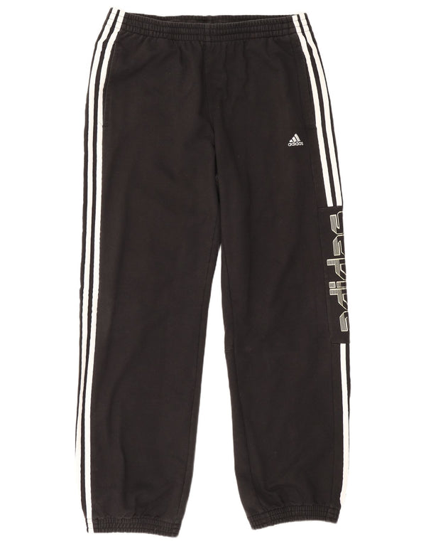 Adidas Mens Graphic Tracksuit Calças Joggers Médio Preto Algodão Esportes