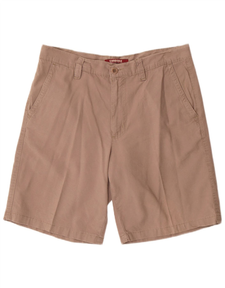 Carrera Mens Chino Shorts W36 Grande Algodão Bege