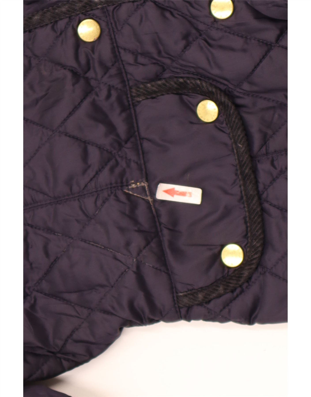 Jaqueta acolchoada Barbour para meninas 10-11 anos grande azul marinho poliamida