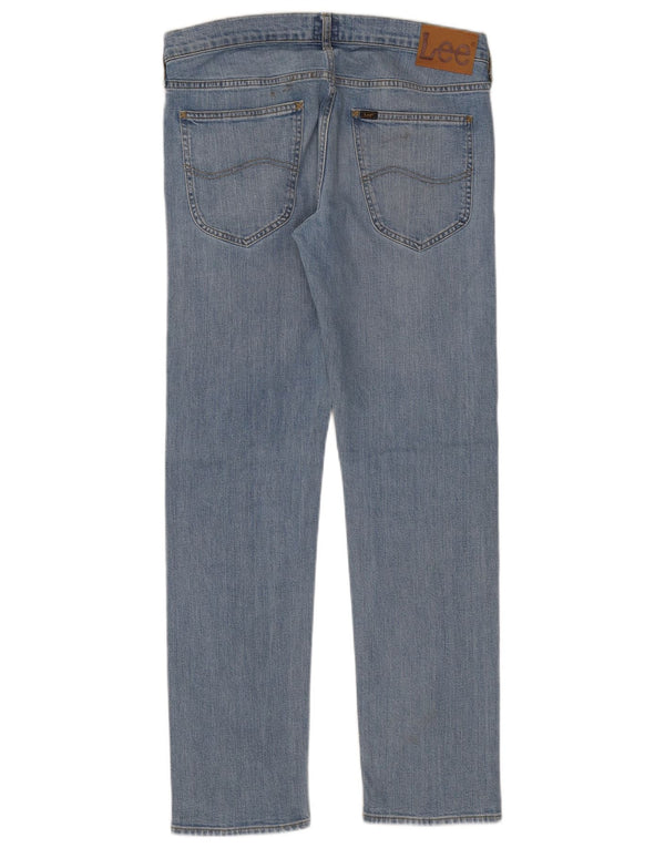Lee Mens Daren Zip Fly Slim Jeans W32 L32 Azul Algodão