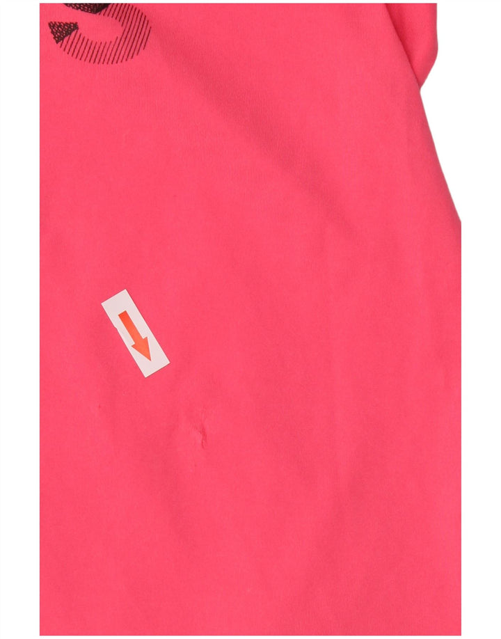 Adidas Camiseta Feminina Graphic Top UK 12/14 Médio Rosa Poliéster