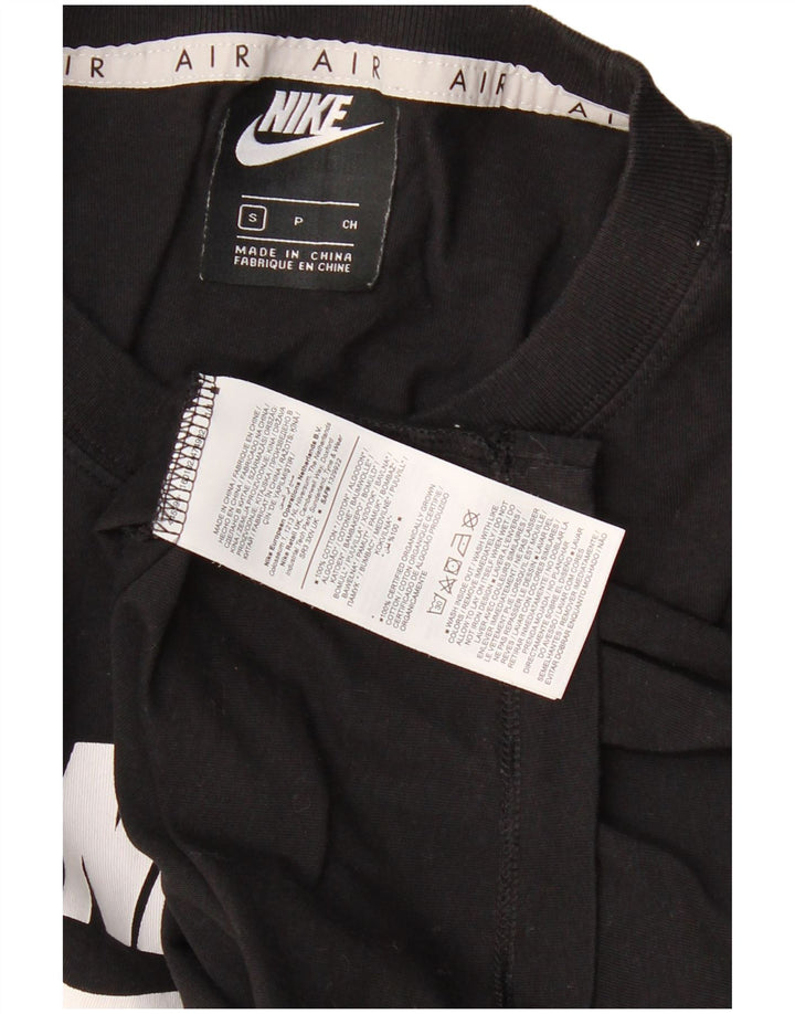 Camiseta Nike Feminina Oversized Graphic Top UK 10 Pequena Algodão Preto