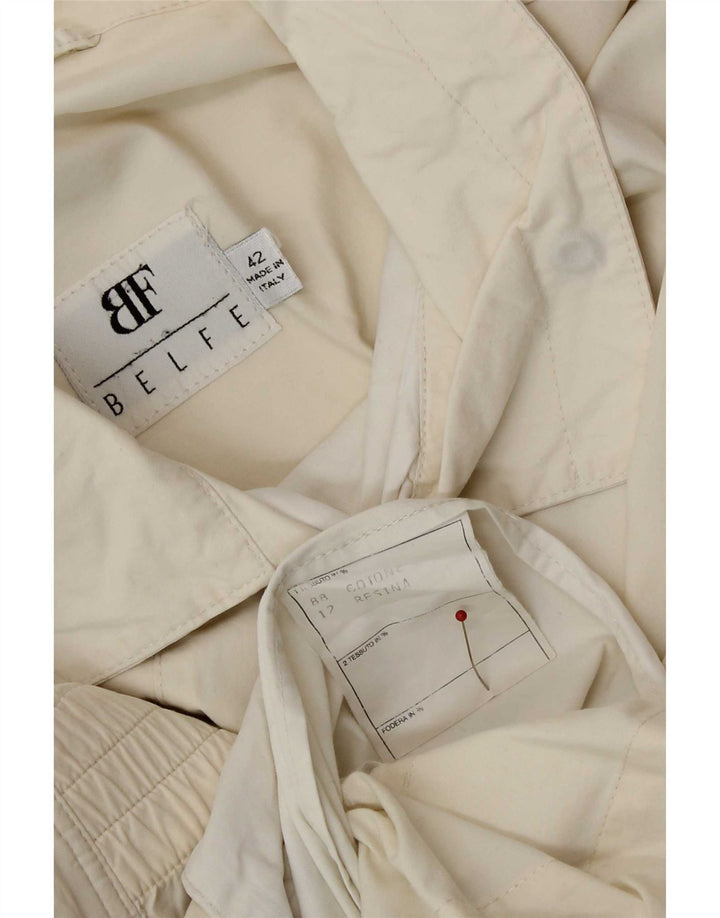 Belfe Casaco curto feminino IT 42 médio off white algodão