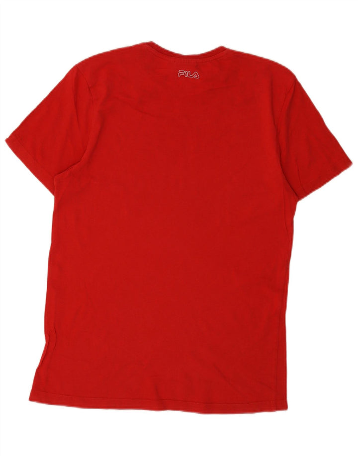 Camiseta gráfica masculina FILA XS vermelho
