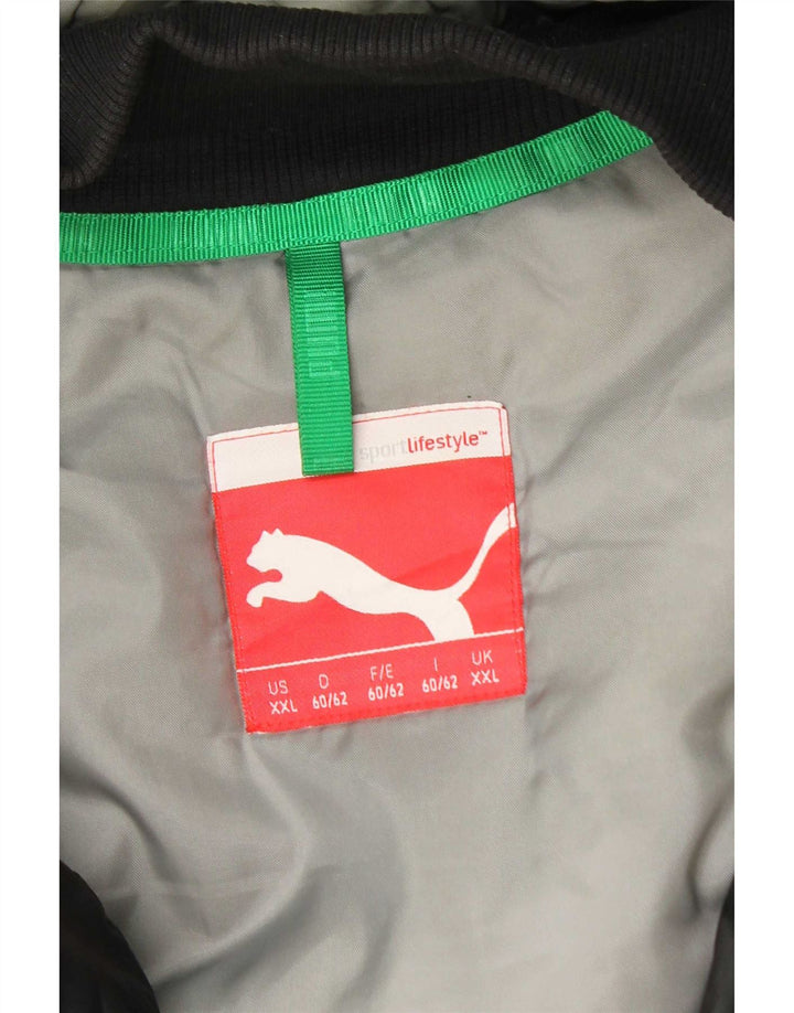 Jaqueta utilitária masculina Puma com capuz UK 44 2XL preta