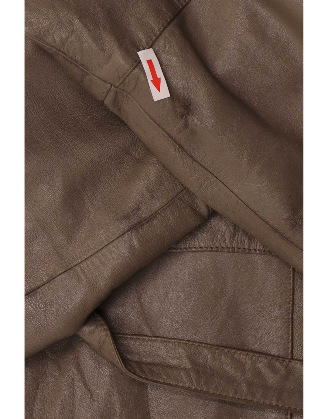 Jaqueta feminina vintage de ajuste regular IT 46 grande couro cinza clássico