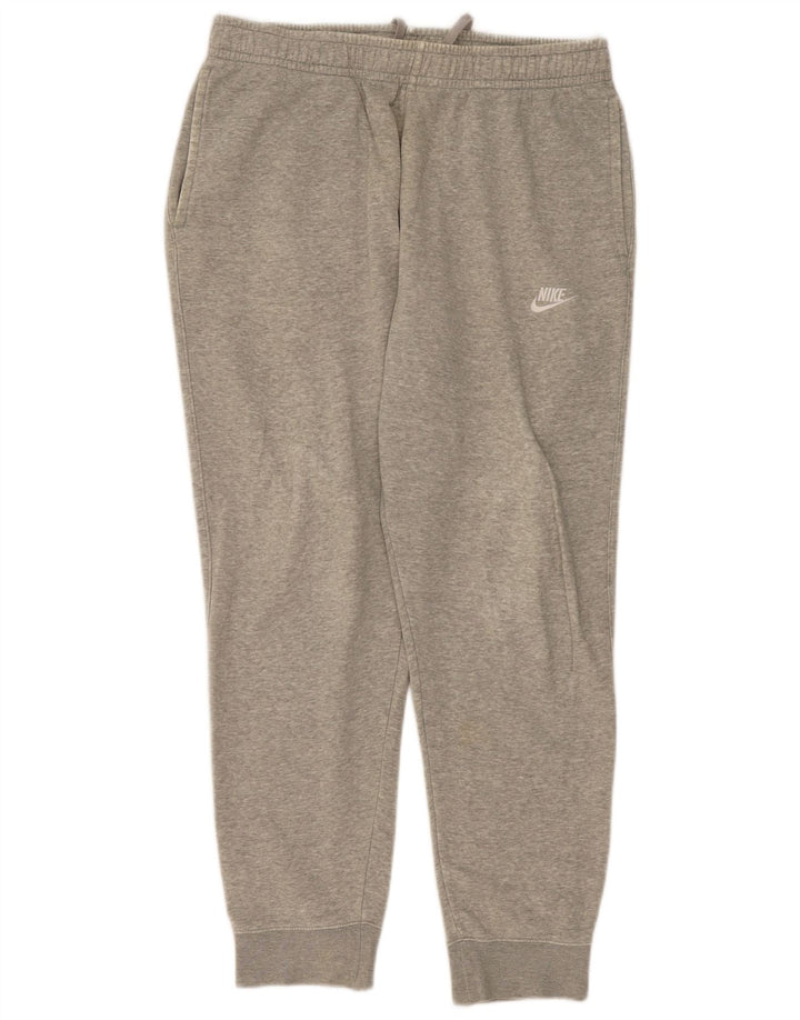 Calça de treino masculina Nike joggers grande algodão cinza