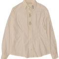 Camisa feminina ROCCOBAROCCO UK 12 médio branco