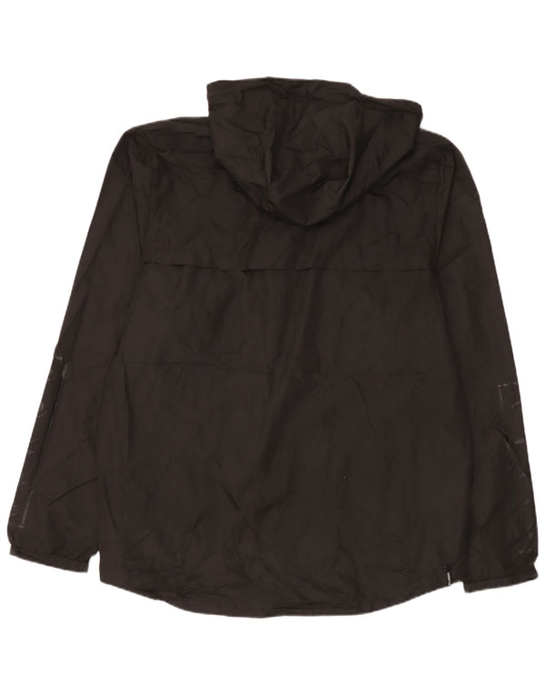 Jaqueta de chuva masculina Billabong com capuz gráfico UK 44 2XL poliéster preto