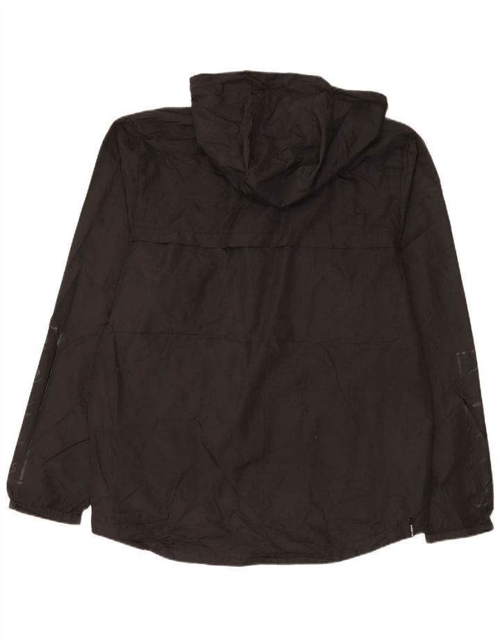 Jaqueta de chuva masculina Billabong com capuz gráfico UK 44 2XL poliéster preto