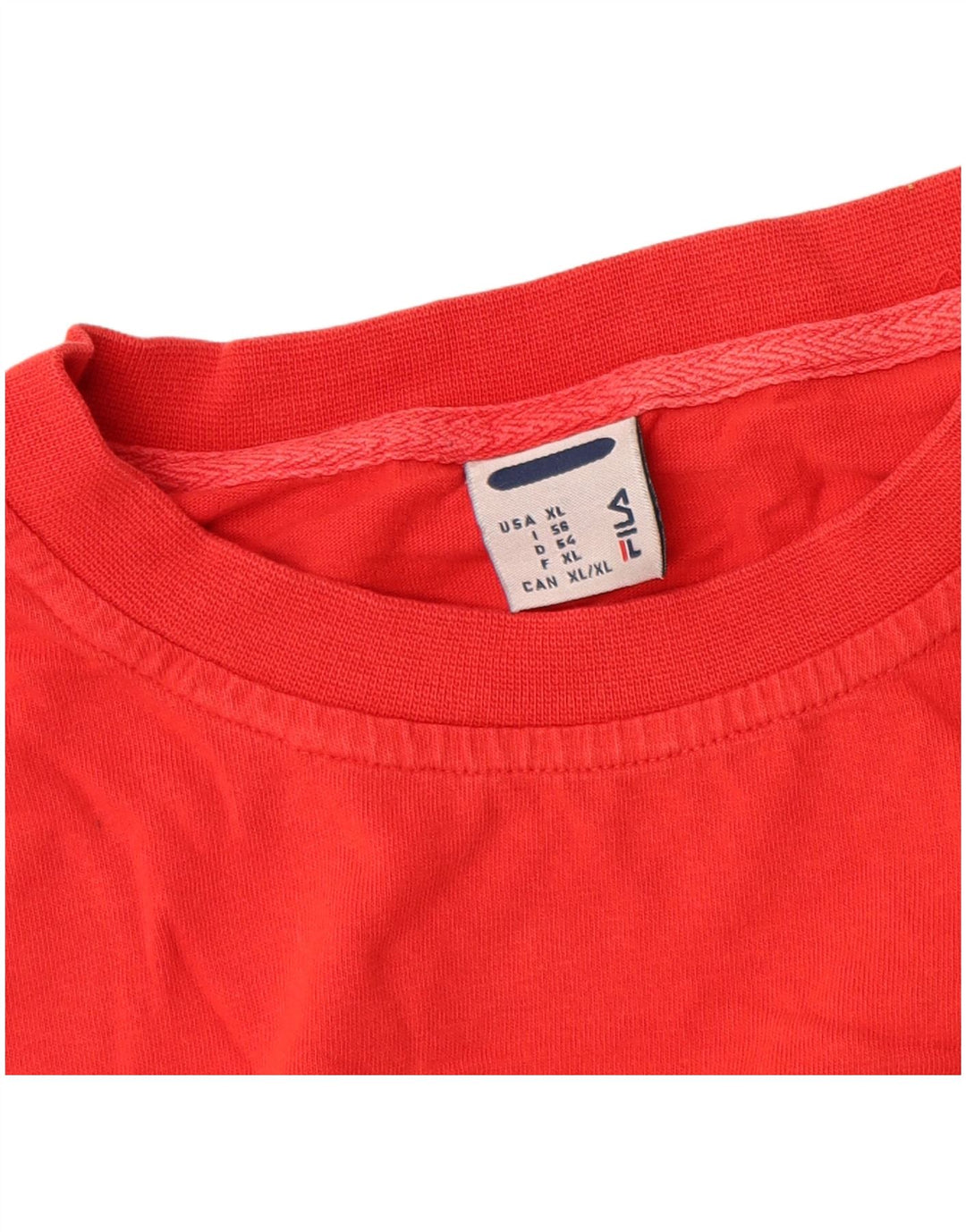 Camiseta masculina Fila Graphic Top XL algodão vermelho