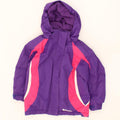 MOUNTAIN WAREHOUSE Girls Hooded Windbreaker Jacket 3-4 Years Purple Vintage Mountain Warehouse and Second-Hand Mountain Warehouse from Messina Hembry 