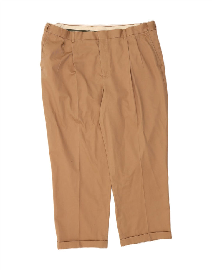 L.L.BEAN Mens Pegged Casual Trousers W42 L28 Beige Cotton Vintage L.L.Bean and Second-Hand L.L.Bean from Messina Hembry 