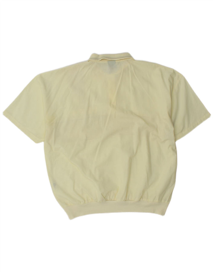 Camisa pulôver masculina de manga curta CANDA IT 52/54 grande listrada amarela