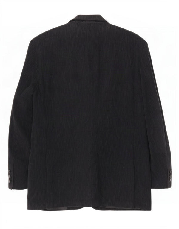Jaqueta Marks & Spencer masculina St. Michael Blazer Reino Unido 42 grande preta manchada