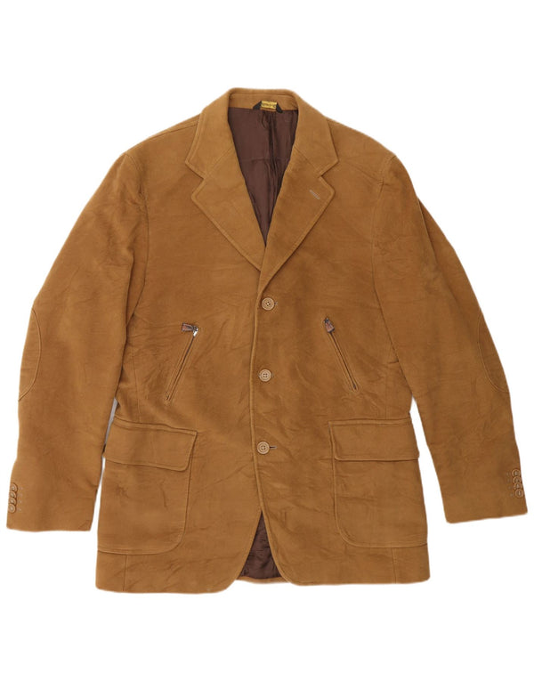 Duca Visconti Di Modrone Jaqueta blazer masculina de 3 botões IT 50 grande bege