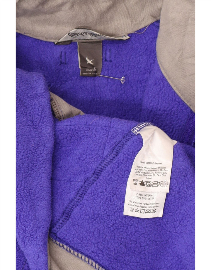 Jaqueta de lã feminina EDDIE BAUER UK 14 poliéster roxo médio