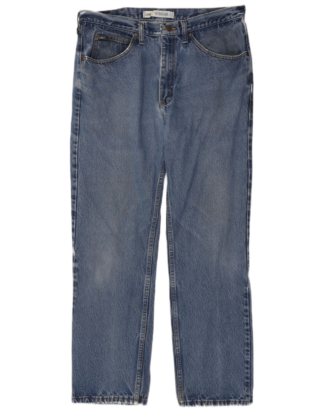 Calça jeans reta masculina Lee Regular Fit W36 L32 algodão azul