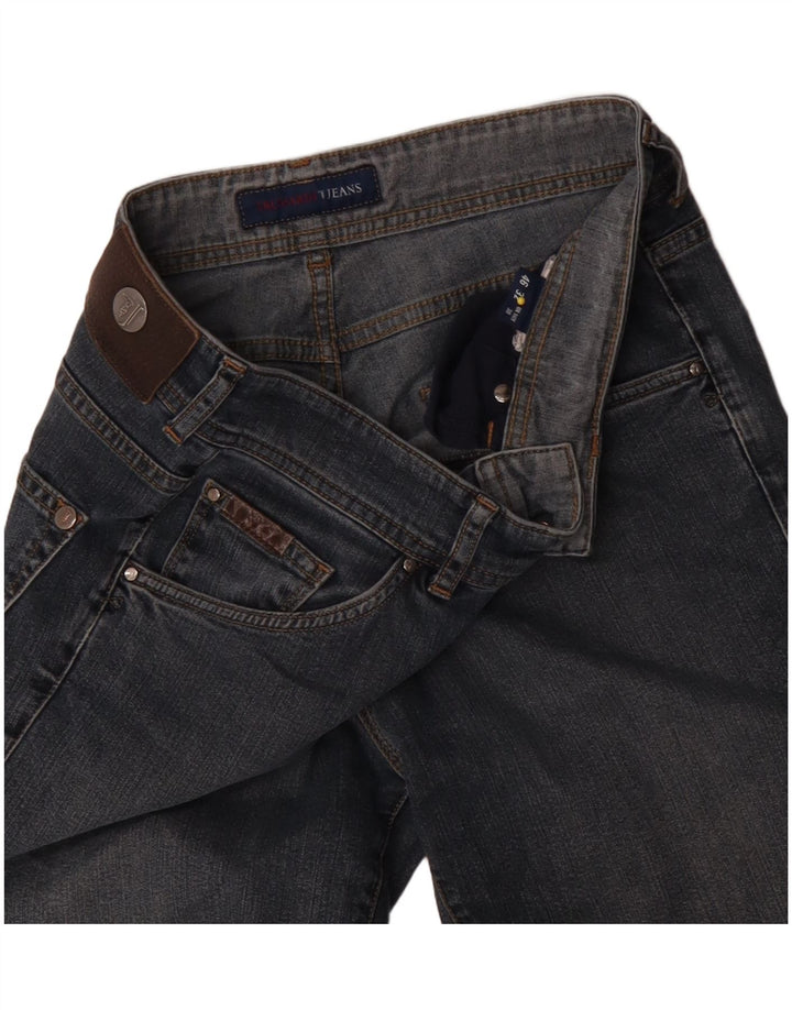 Jeans retos femininos Trussardi W30 L31 azul