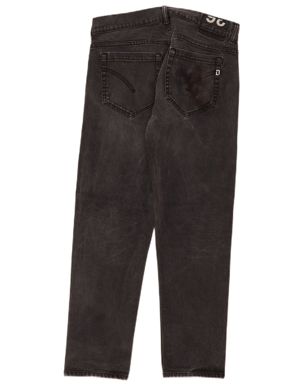 Dondup Mens George Slim Jeans W36 L29 Algodão Cinza