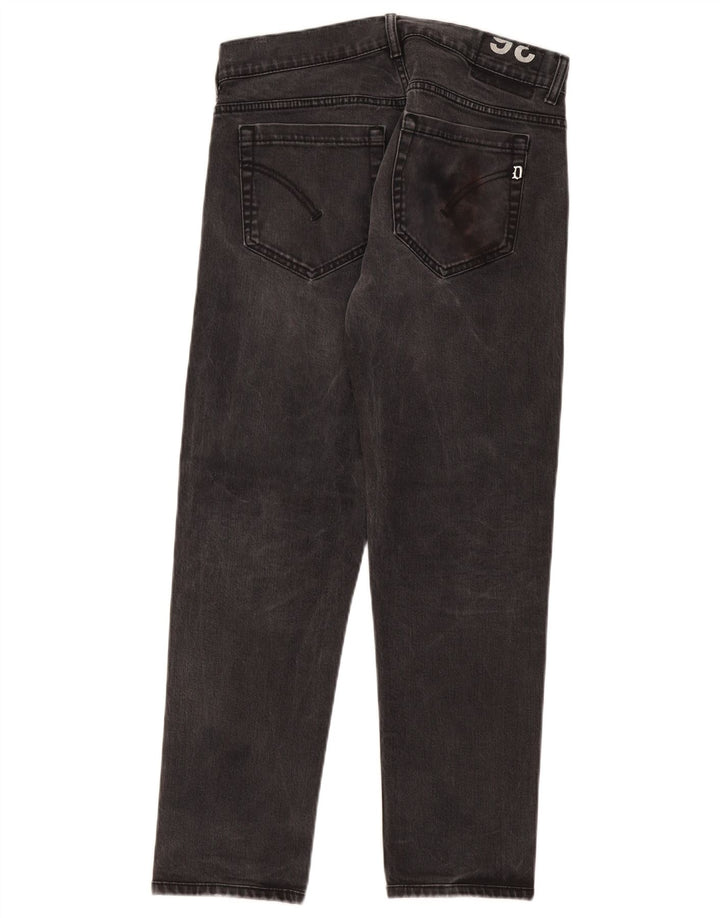 Dondup Mens George Slim Jeans W36 L29 Algodão Cinza