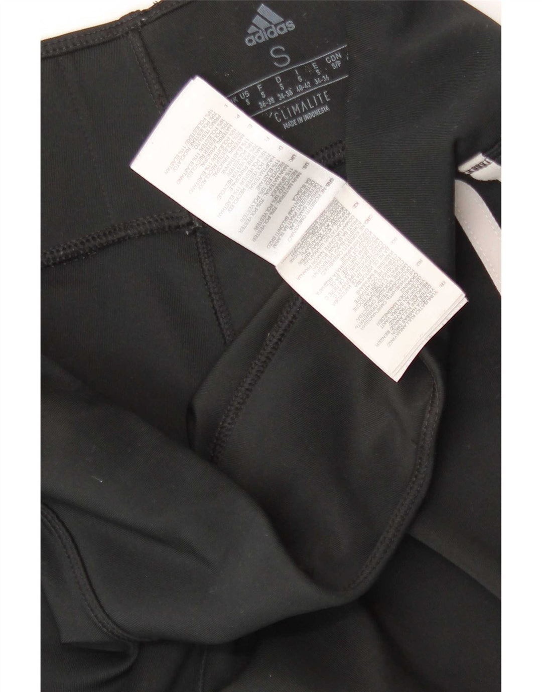 Adidas Womens Climalite Leggings UK 8/10 Pequeno Poliéster Preto